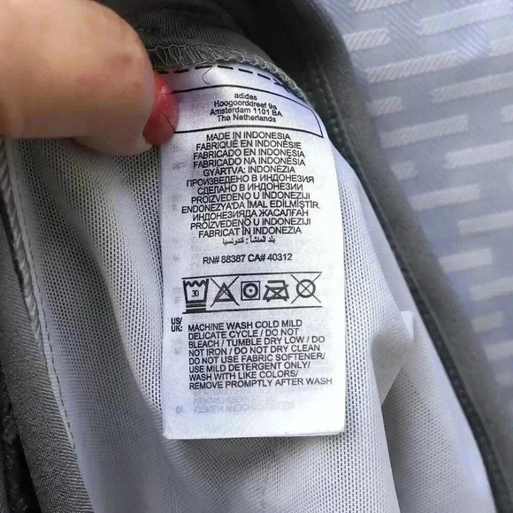 Adidas Size L Grey lightweight pockets stretch travel pants - Picture 13 of 13